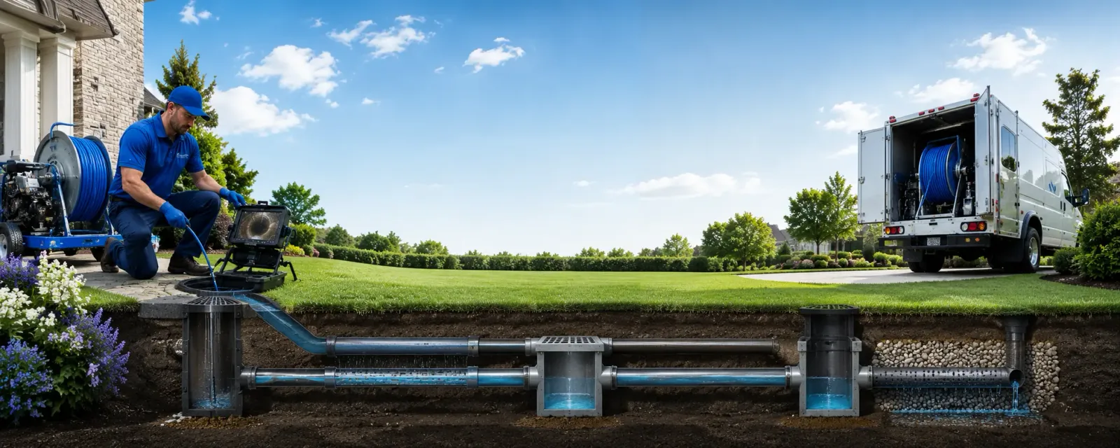 Outdoor drain cleaning information for Hilltop, WV
